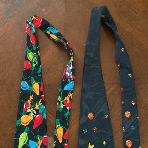 Warner Brothers Looney Tunes Mania Retro Vintage Christmas Holiday Ties - Picture 4 of 13